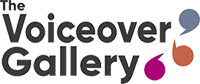 The Voiceover Gallery logo with three colorful speech bubbles.